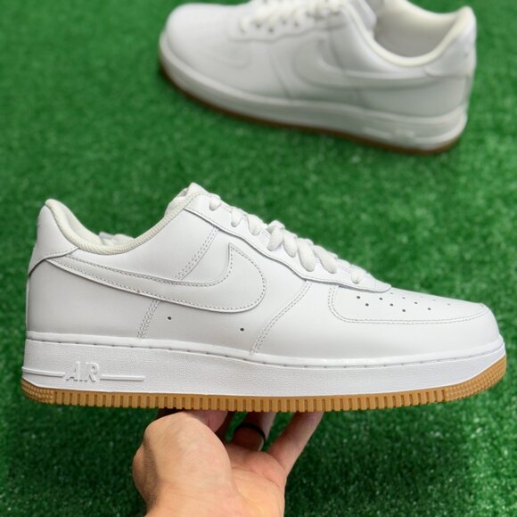 Nike Air Force 1 White Gum Mens Casual Shoes DJ2739-100 VNDS Sz 11 - Picture 1 of 7